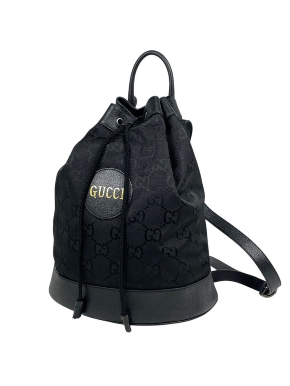 Gucci Backpack Off the Grid Drawstring Nylon Black